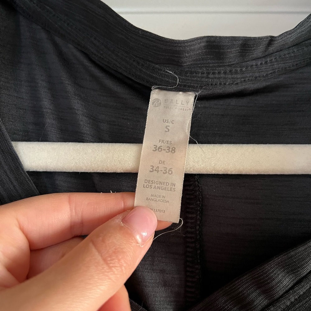 Bally - Black Short Sleeve V-Neck Top - Picture 3 of 4